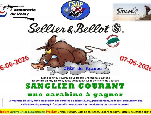 Open de France Sanglier Courant : 6 et 7 juin 2026
