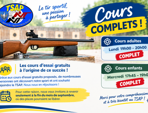 Cours adultes et enfants : c’est complet !